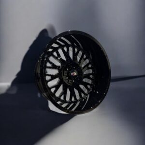 22X12 5X127 5X139.7 EVOX WHEELS E4259 CB78.1MM -44MM GLOSS BLACK