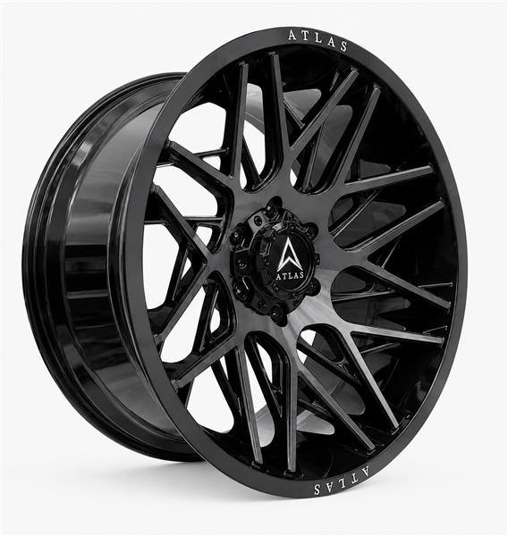 20X10 6X139.7 J0060 CB106.1MM 0MM BLACK MACHINED +MILLED LOGO