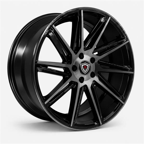 20X9 5X114.3 CB73.1MM 35MM GLOSS BLACK MACHINED