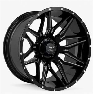 22X12 5X127 FORCE OFF ROAD F34 CB78.1 -44MM GLOSS BLACK MILLED