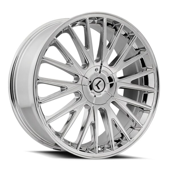 KRAZE DOUBLE DOWN KR185 CHROME 20X8.5 5-108/5-114.3 38MM 73MM